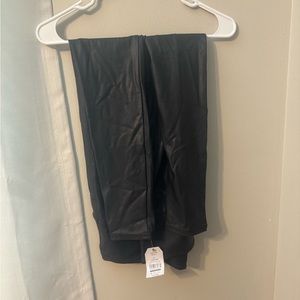 NWT Black fake leather leggings